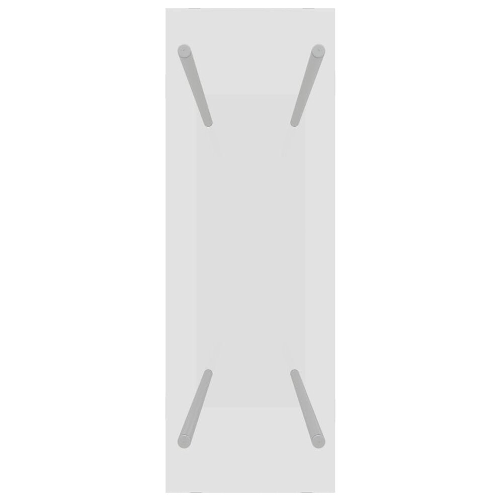 Haardhoutrek 80x35x100 cm gehard glas transparant