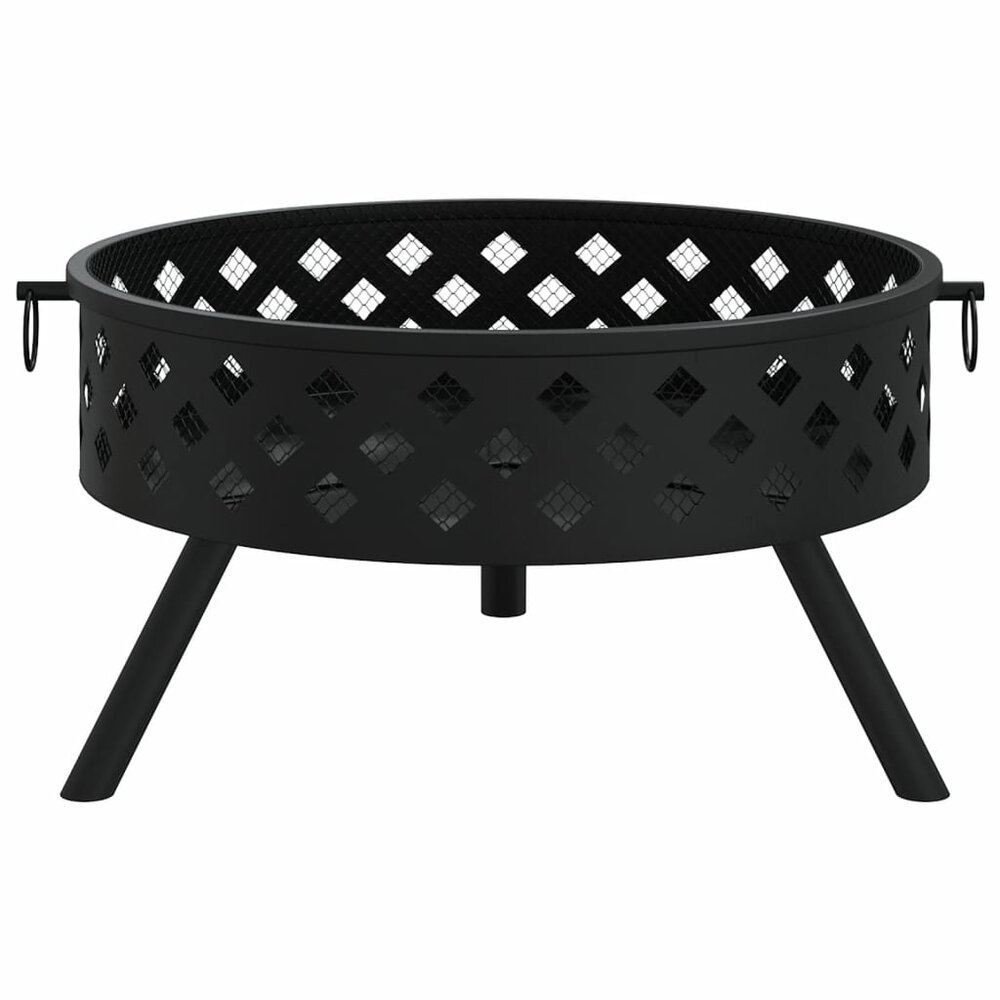 Vuurplaats met pook XXL 58 cm staal