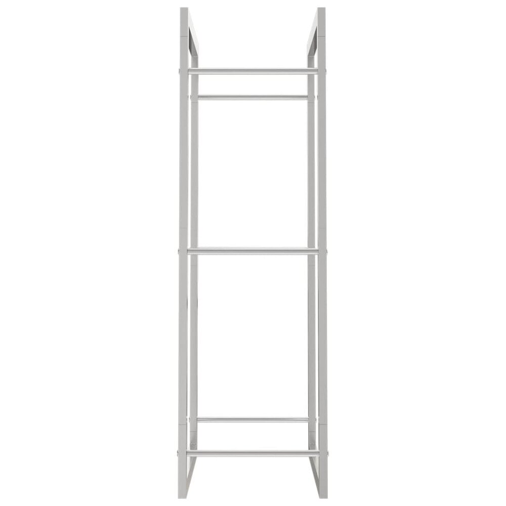 Haardhoutrek 50x28x94 cm roestvrij staal