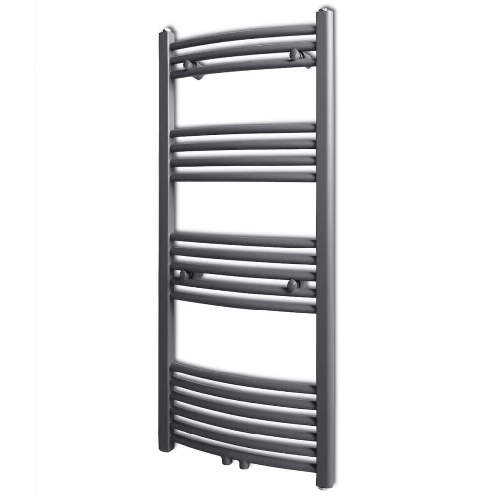 Radiator / handdoekenrek gebogen 500x1160 mm grijs