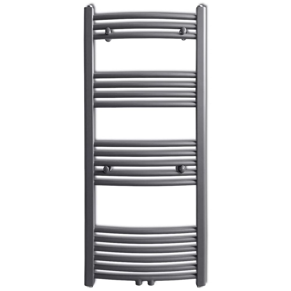 Radiator / handdoekenrek gebogen 500x1160 mm grijs