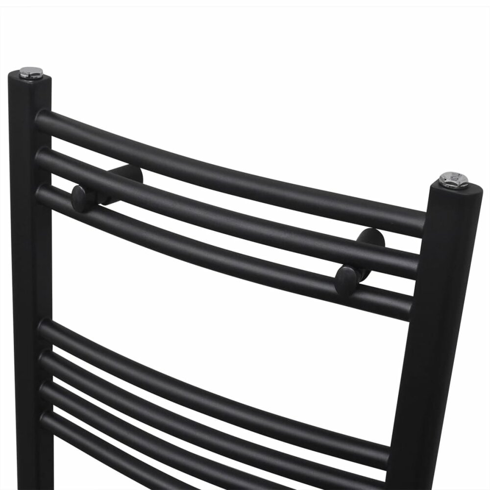 Radiator / handdoekenrek gebogen 500x764 mm zwart