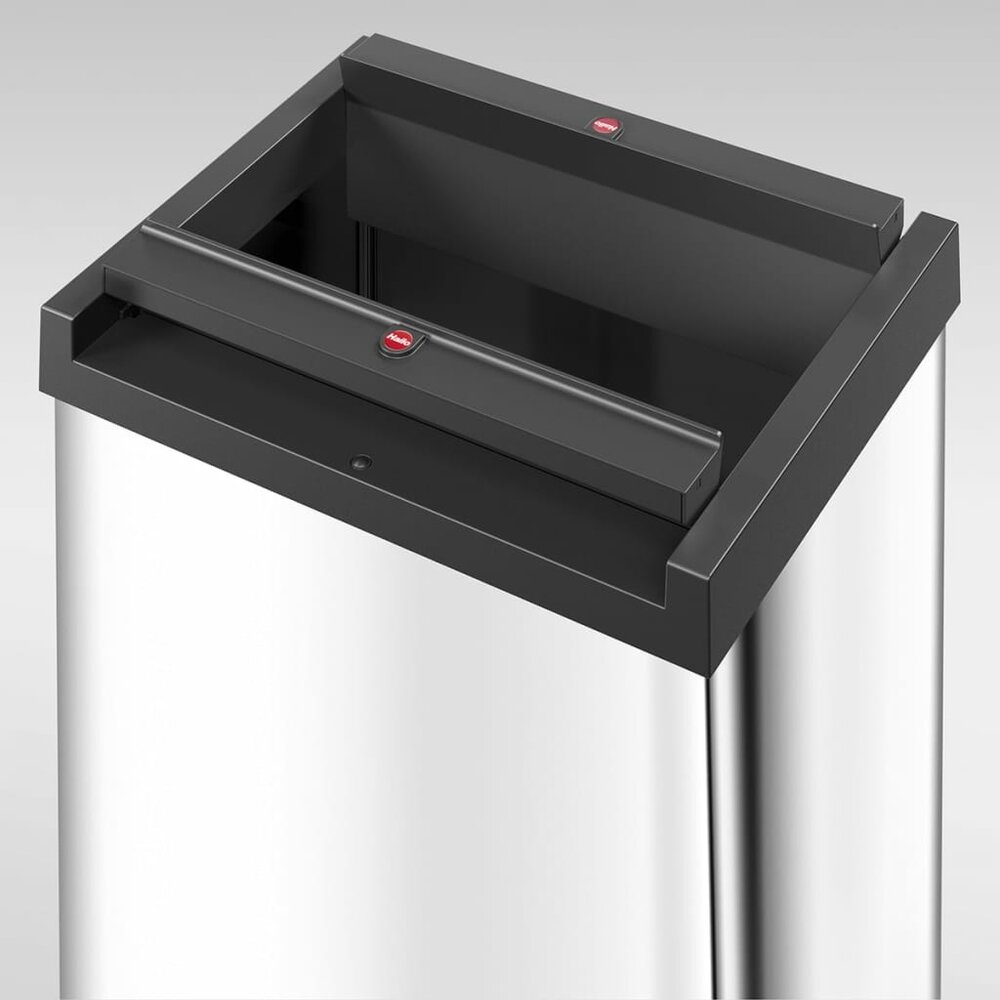 Afvalbak Big-Box Swing maat L 35 L roestvrij staal 0840-111