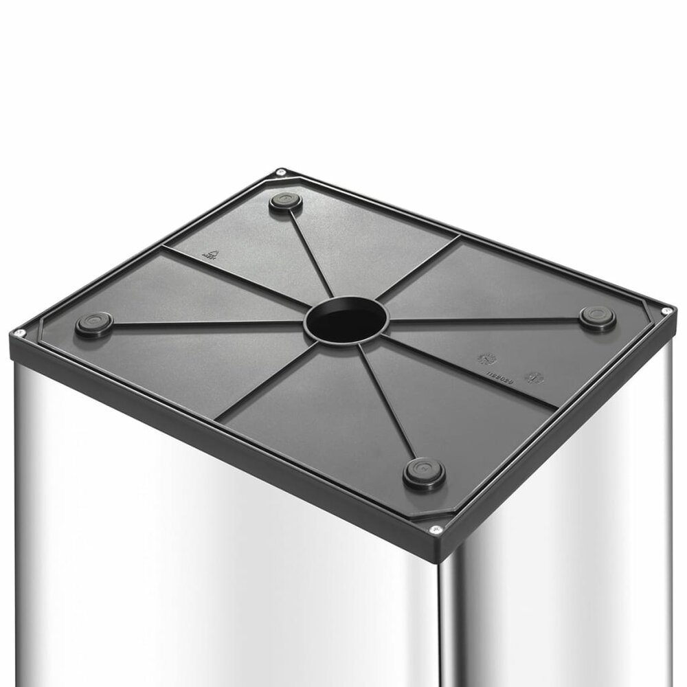 Afvalbak Big-Box Swing maat L 35 L roestvrij staal 0840-111