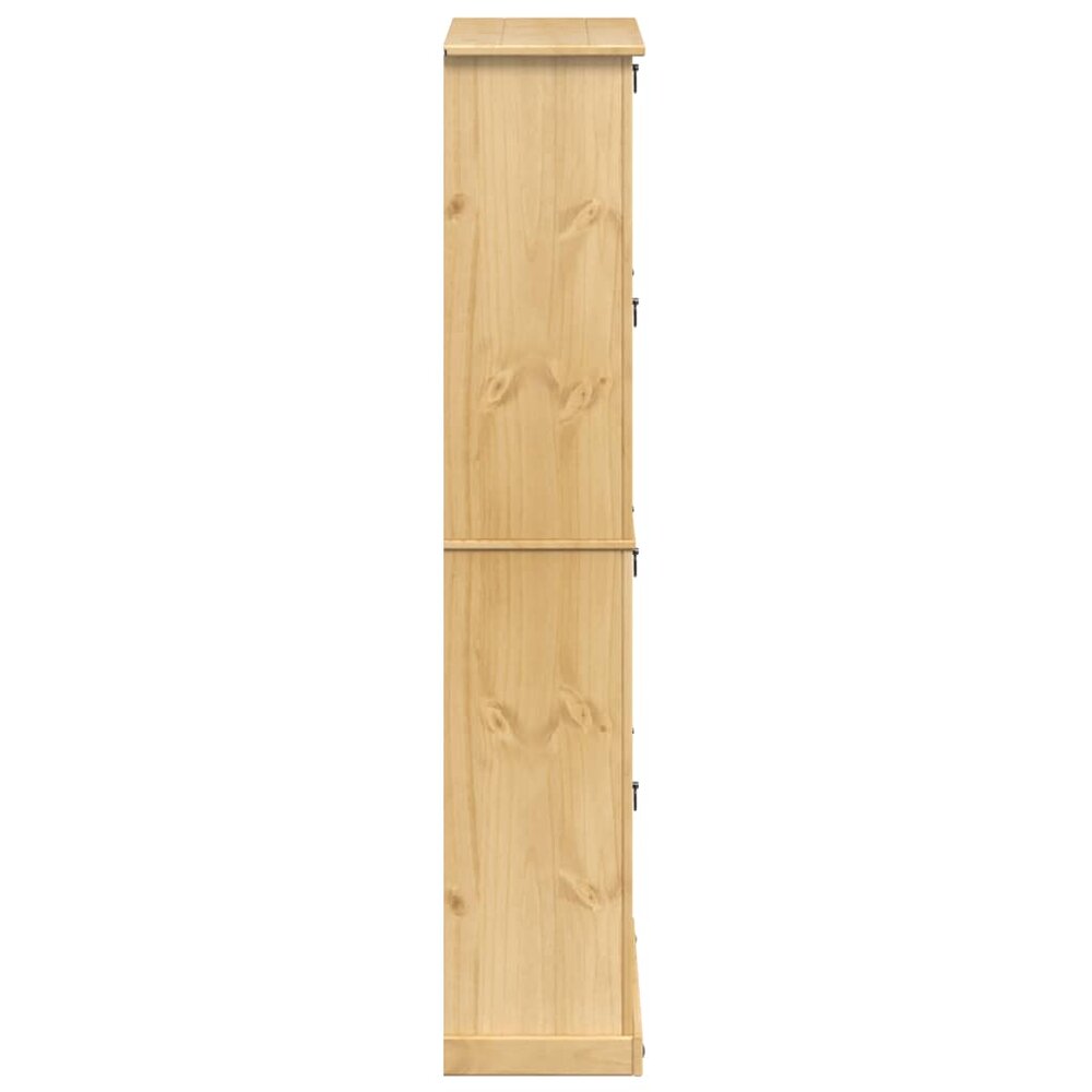 Schoenenkast Corona 99x32x163,5 cm massief grenenhout