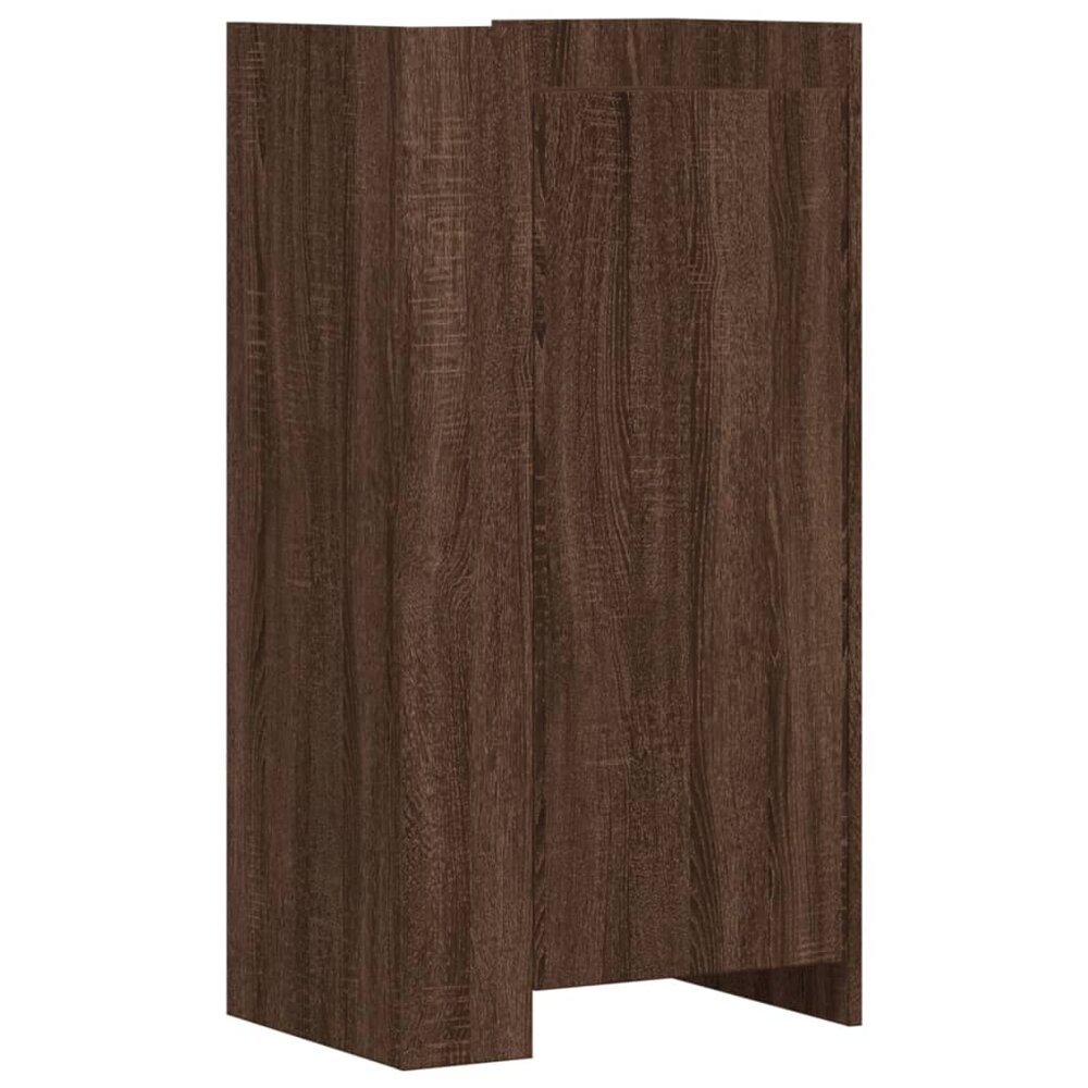 Schoenenkast 52x37,5x100 cm bewerkt hout bruin eikenkleurig