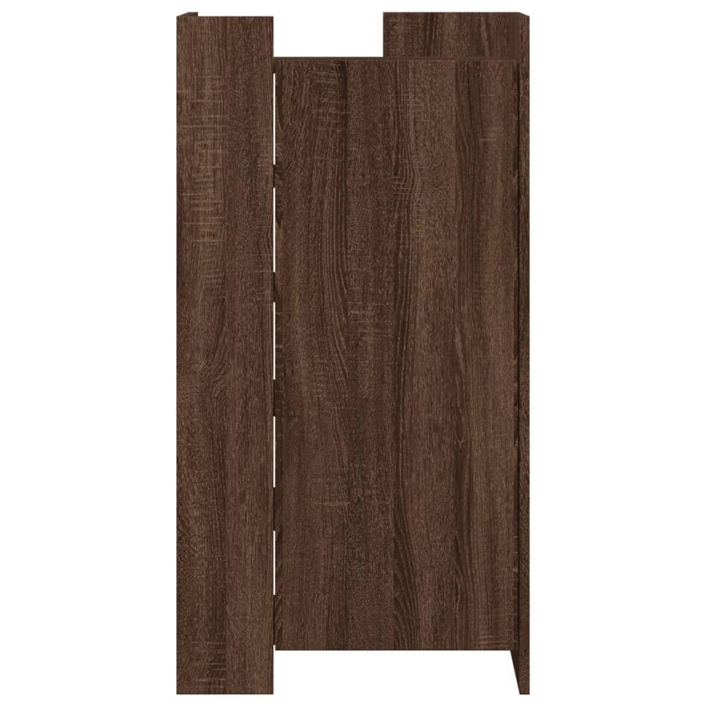 Schoenenkast 52x37,5x100 cm bewerkt hout bruin eikenkleurig