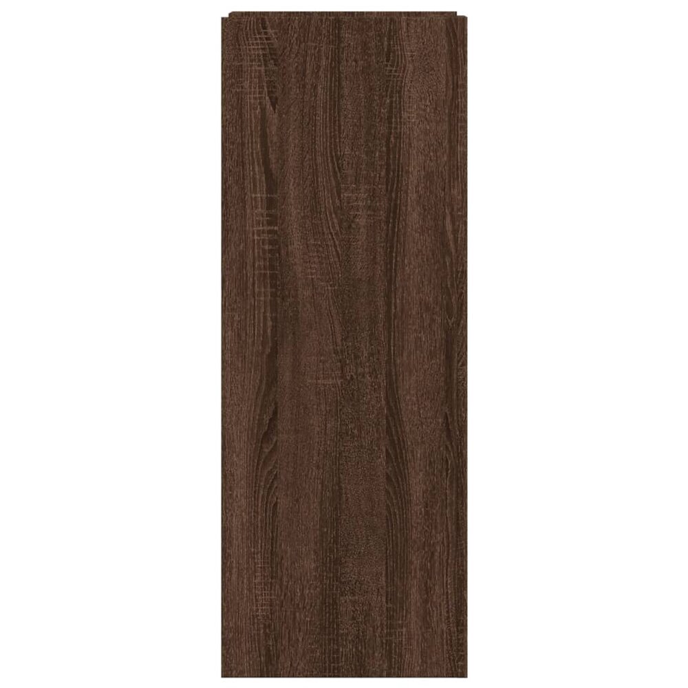 Schoenenkast 52x37,5x100 cm bewerkt hout bruin eikenkleurig