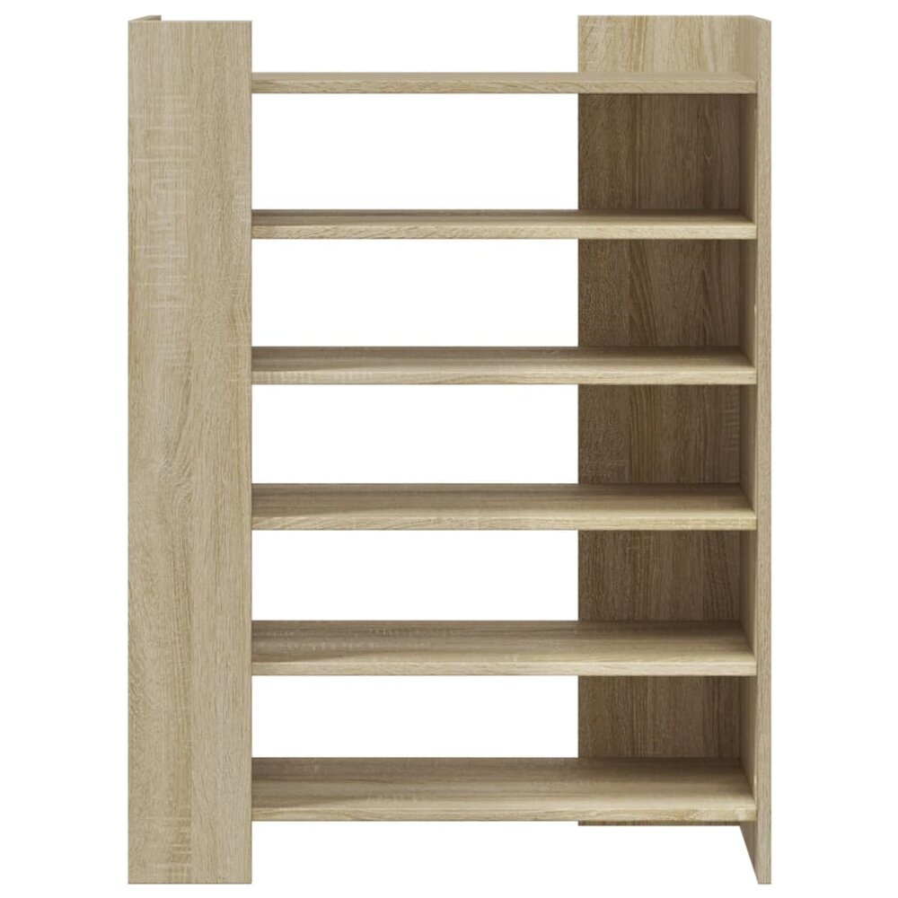 Schoenenkast 74,5x37,5x100 cm bewerkt hout sonoma eikenkleurig
