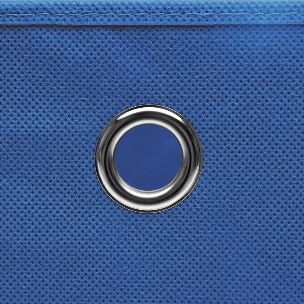 Opbergboxen 10 st 28x28x28 cm nonwoven stof blauw