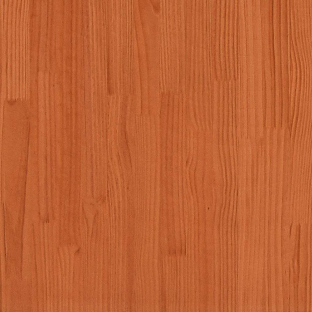 Bedlades 2 st 85x55x16 massief grenenhout wasbruin