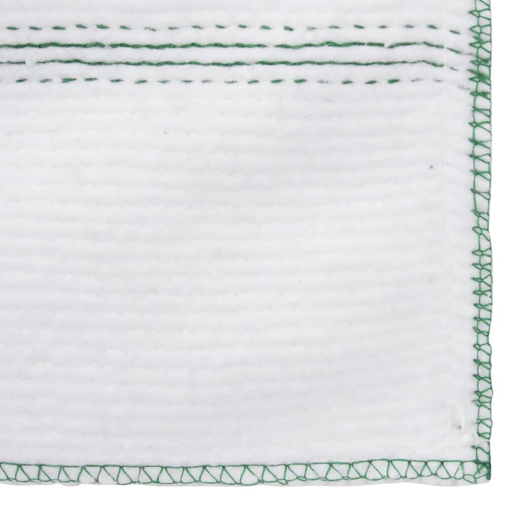 Vloerdoeken 5 st gestreept 50x60 cm wit en groen