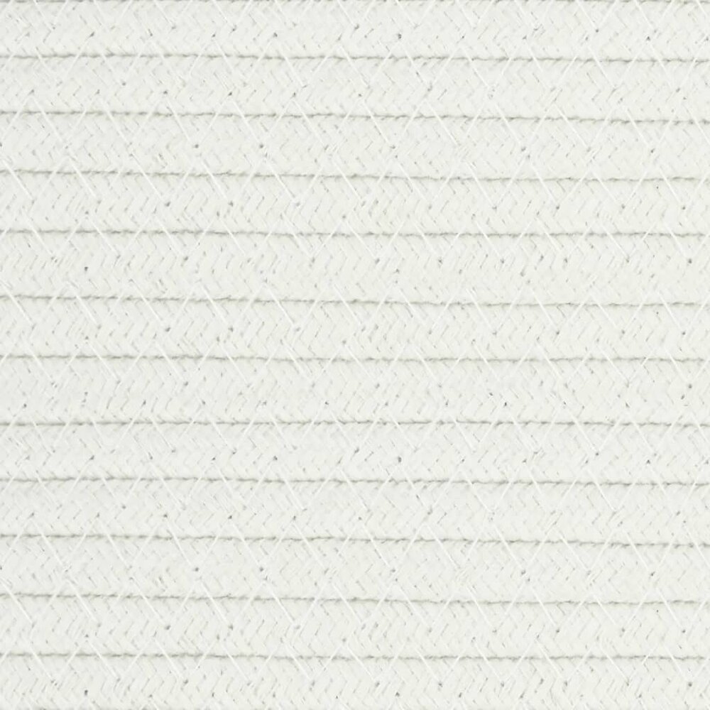 Wasmand &Oslash; 60x36 cm katoen grijs en wit