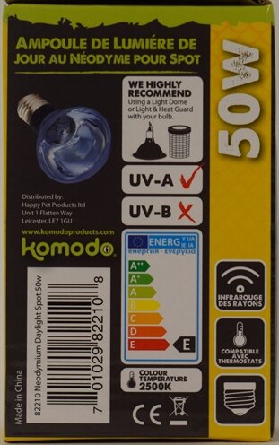 Komodo Neodymium Daglicht Lamp Es 50 WATT