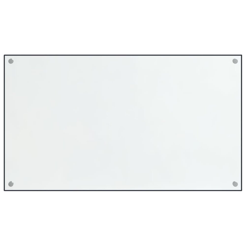 Spatschermen keuken 2 st 70x50 cm gehard glas transparant