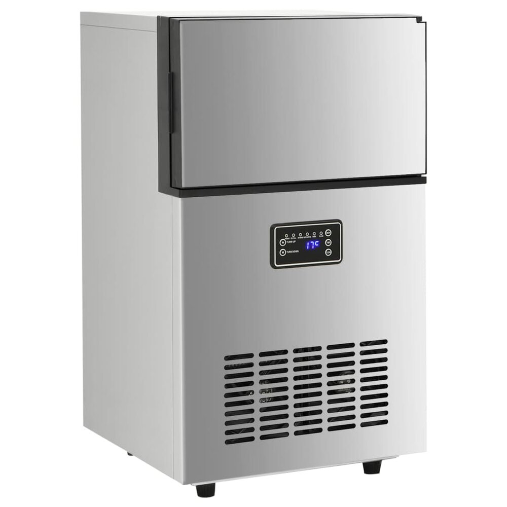 IJsblokjesmachine 45 kg / 24 u zilverkleurig