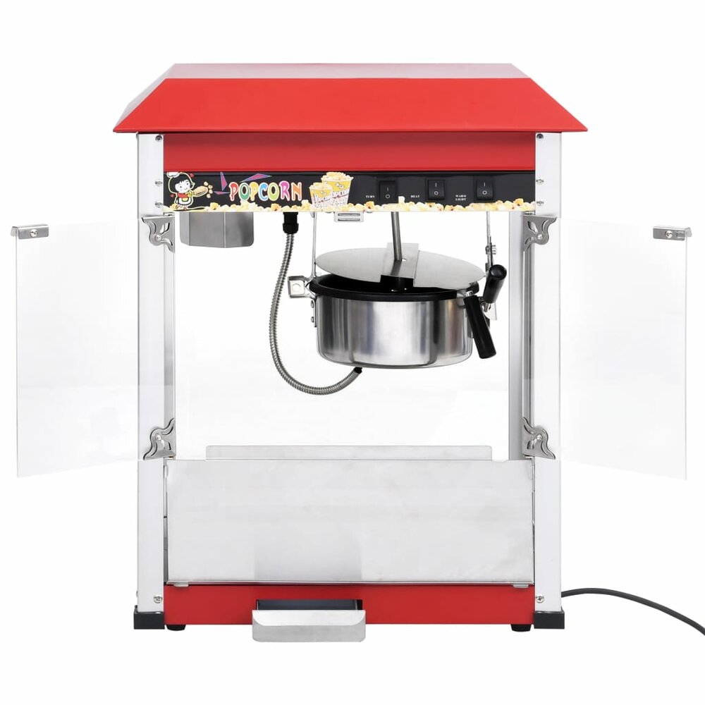 Popcornmaker met teflonpan 1400 W