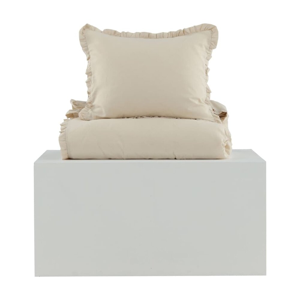 Dekbedovertrek Lias 200x150 cm katoen beige