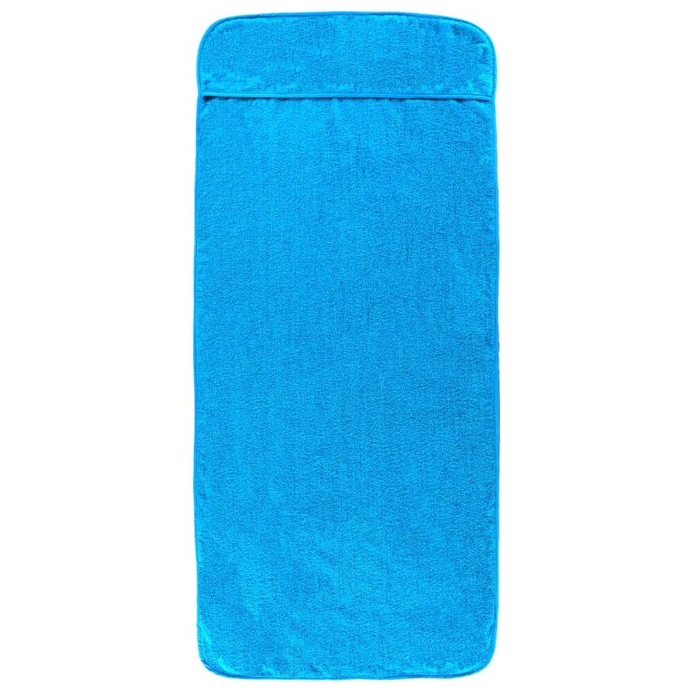 Strandhanddoeken 2 st 400 g/m&sup2; 60x135 cm stof turquoise