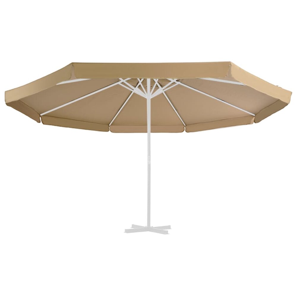 Vervangingsdoek voor parasol 500 cm taupe