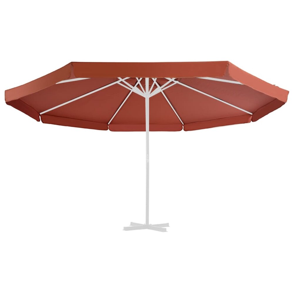 Vervangingsdoek voor parasol 500 cm terracottakleurig