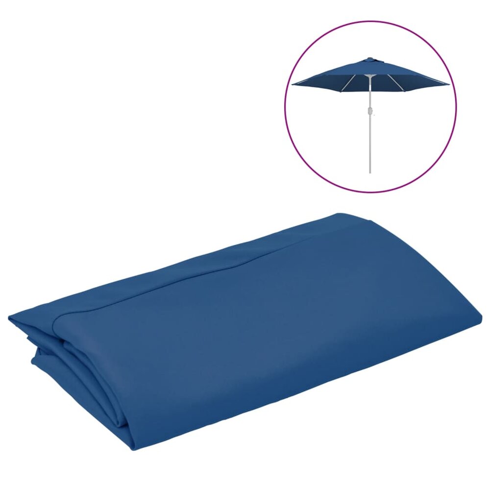 Vervangingsdoek voor parasol 300 cm azuurblauw