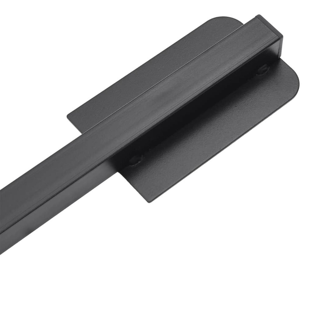 Parasolvoet inklapbaar voor &Oslash;38/48 mm stok staal glanzend zwart