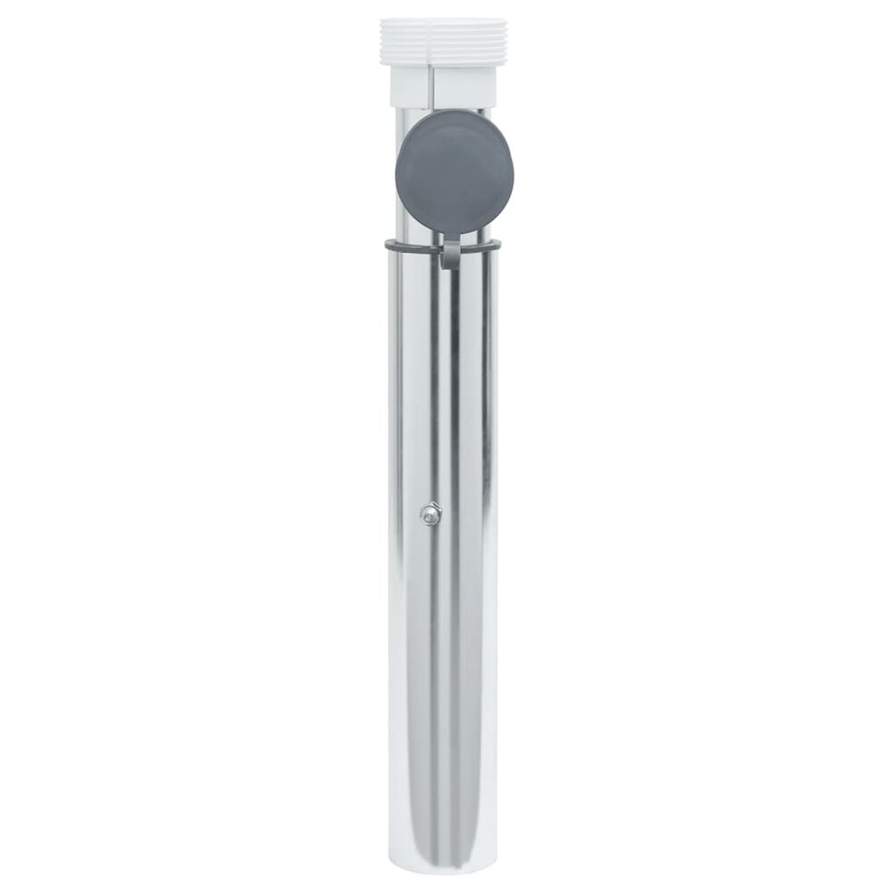Parasolvoet voor in grond voor 40-50 mm stok aluminium zilver