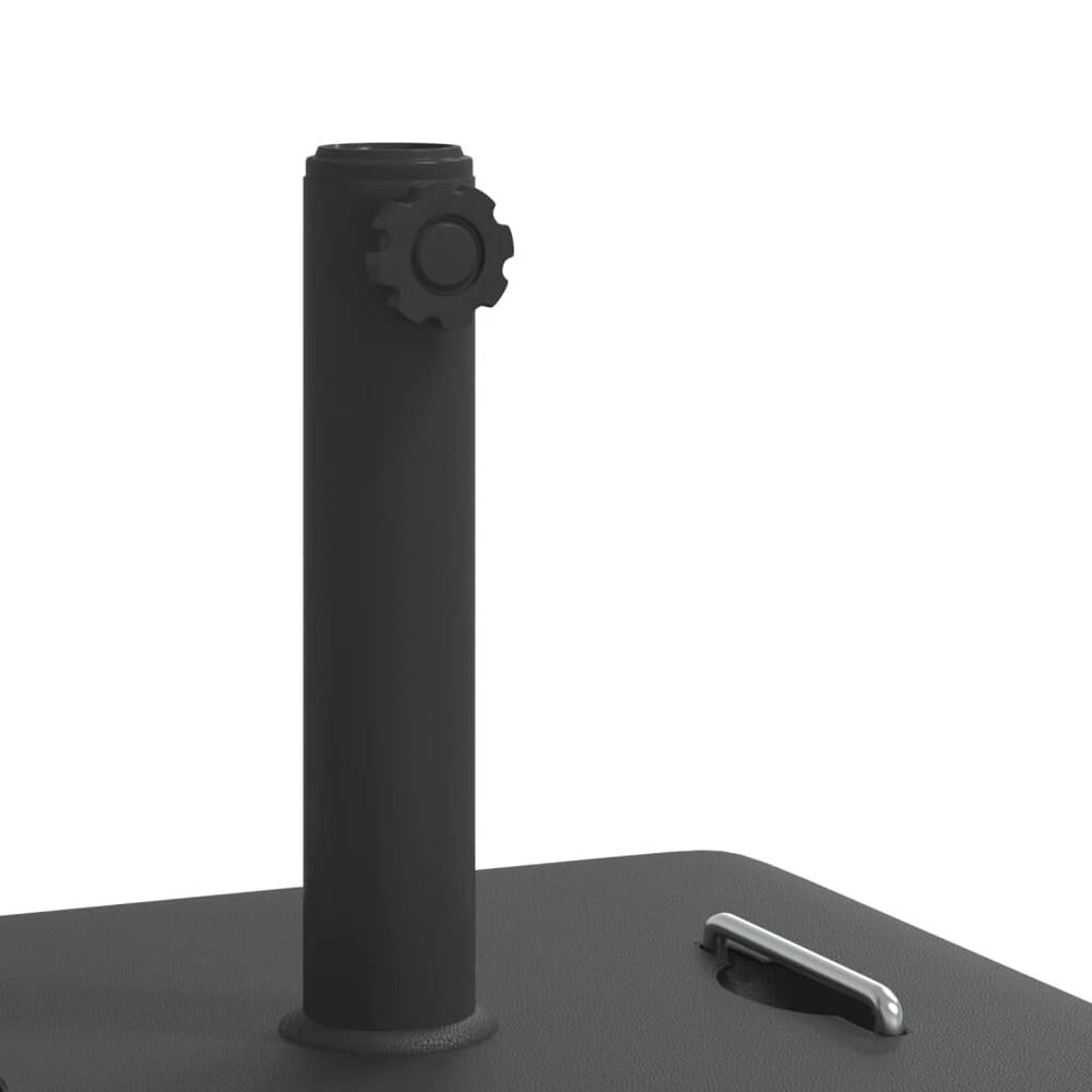 Parasolvoet met handvatten voor stok &Oslash;38 / 48 mm 27 kg vierkant