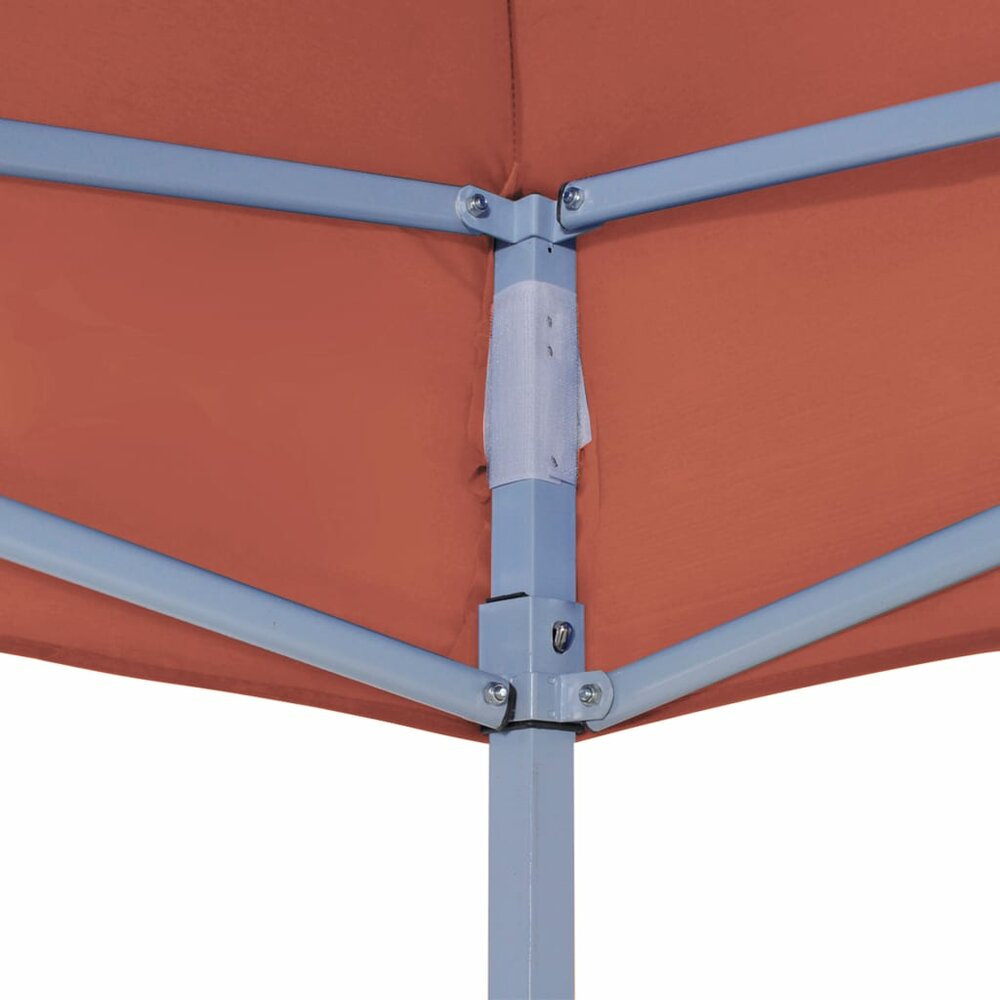 Partytentdak 270 g/m&sup2; 2x2 m terracotta