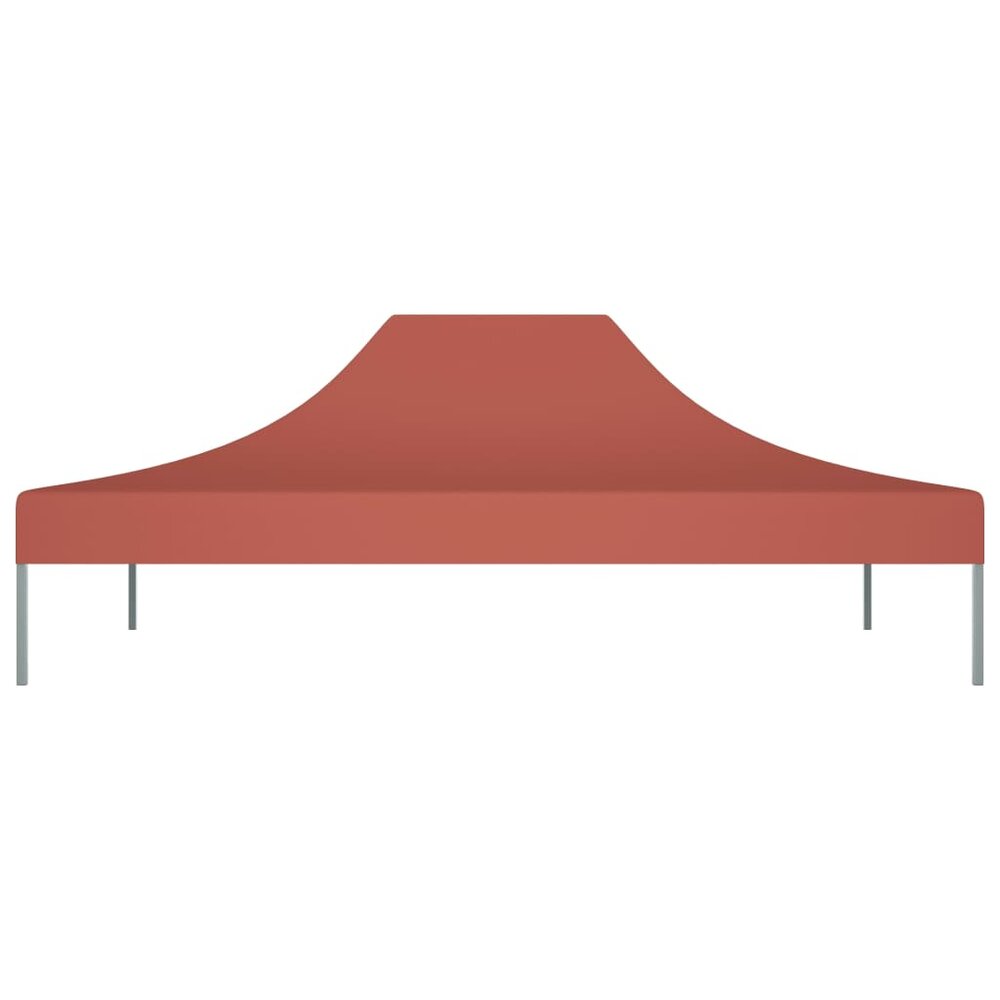 Partytentdak 270 g/m&sup2; 4x3 m terracotta