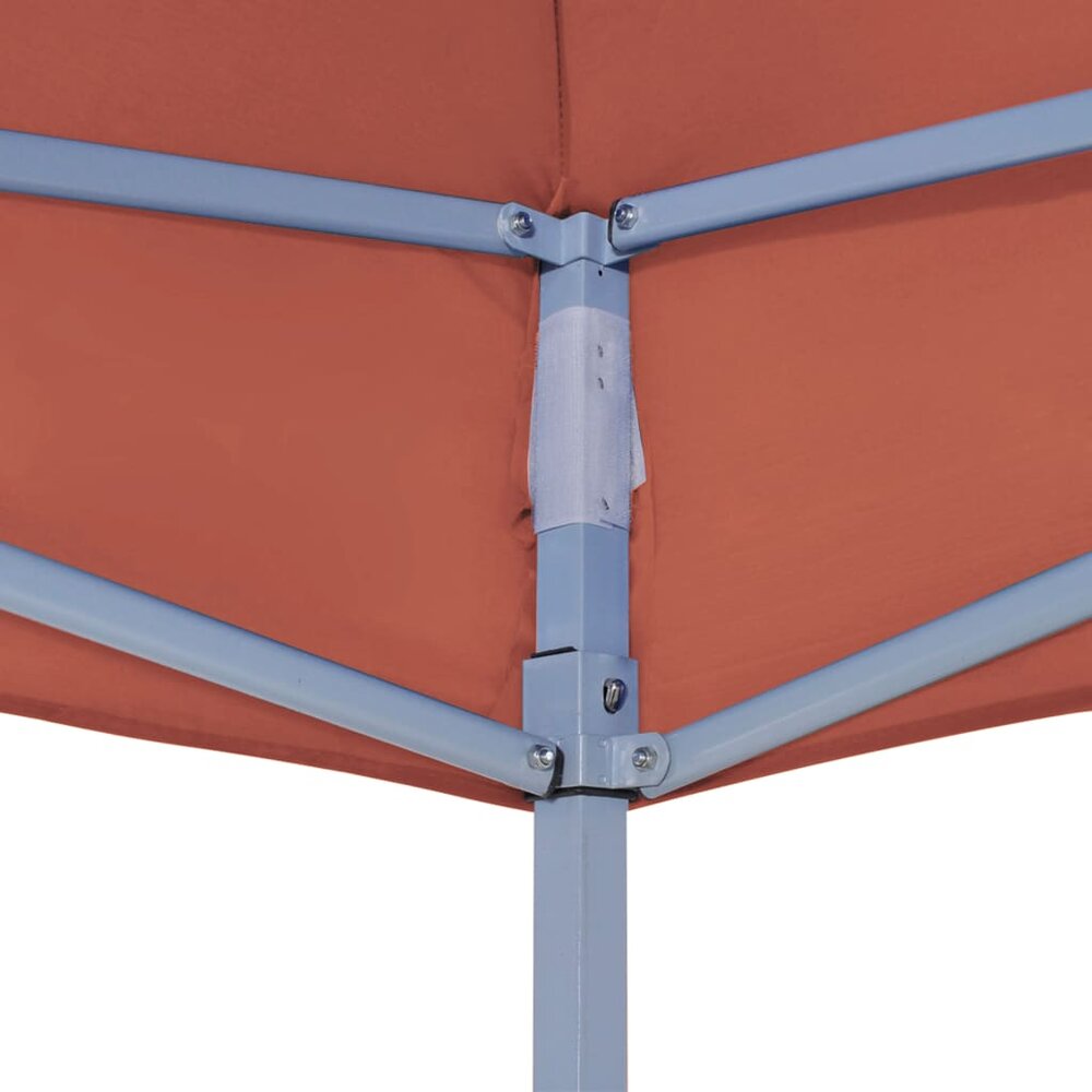 Partytentdak 270 g/m&sup2; 4x3 m terracotta