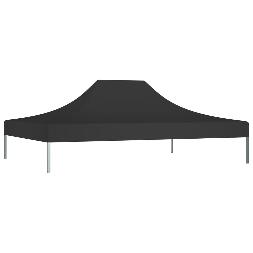 Partytentdak 270 g/m&sup2; 4,5x3 m zwart