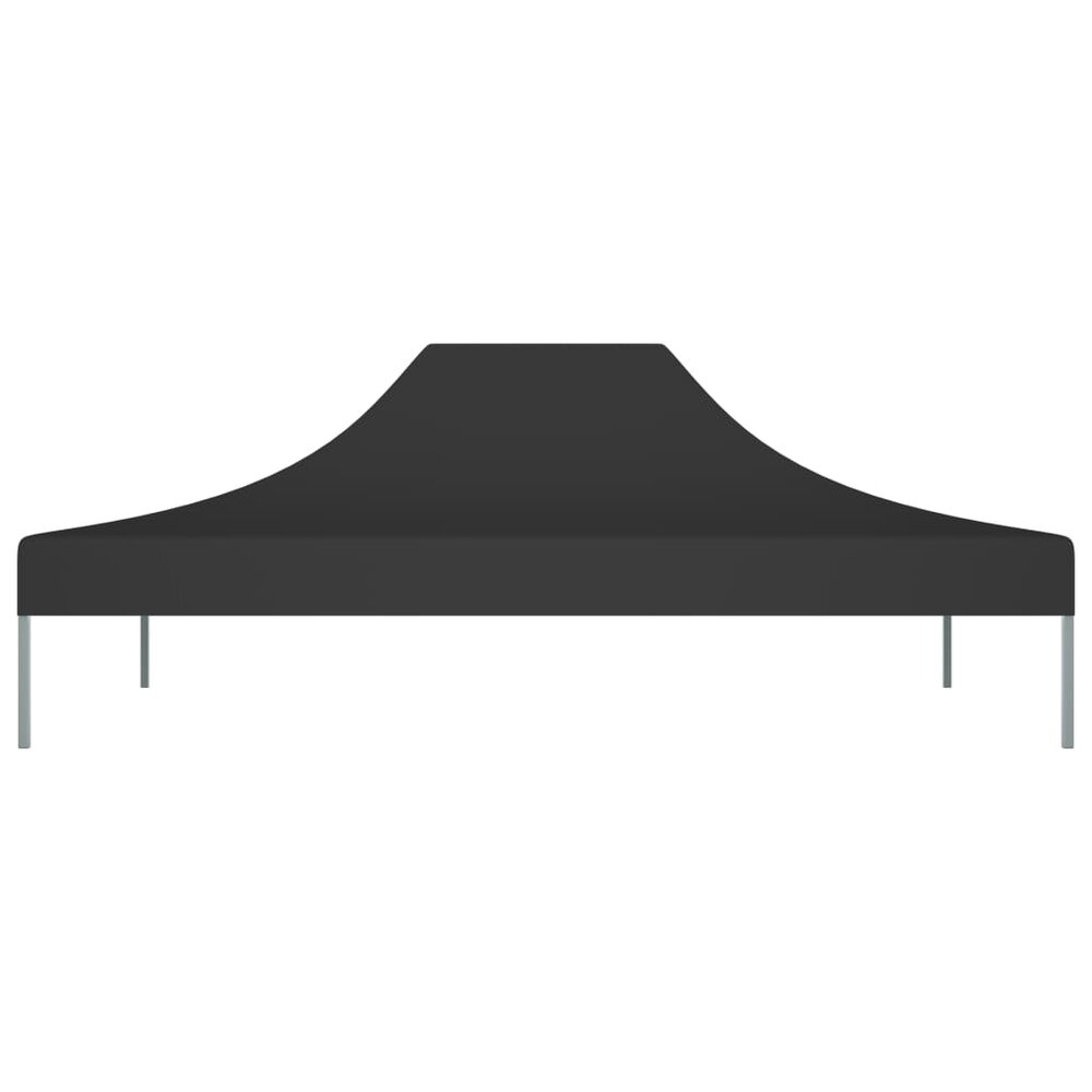 Partytentdak 270 g/m&sup2; 4,5x3 m zwart
