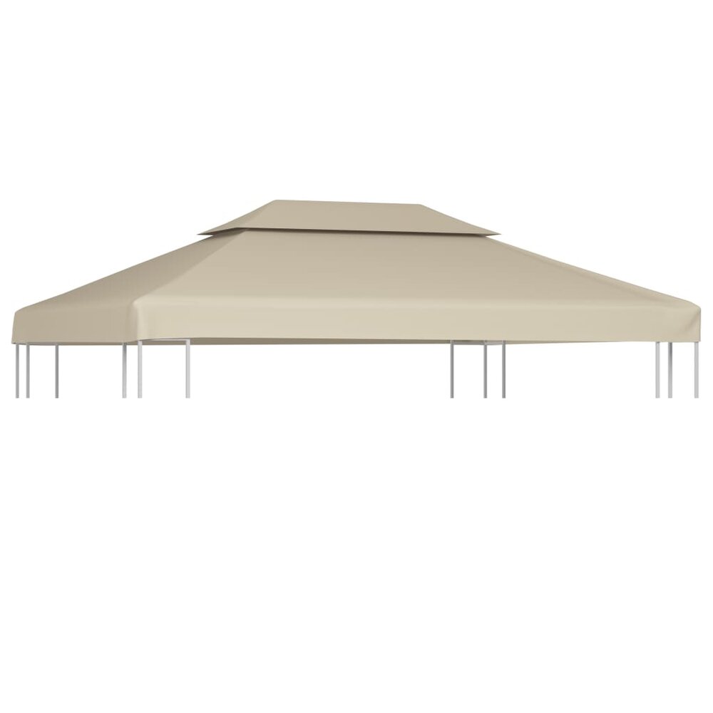 Vervangend tentdoek prieel 310 g/m&sup2; 3x4 m beige