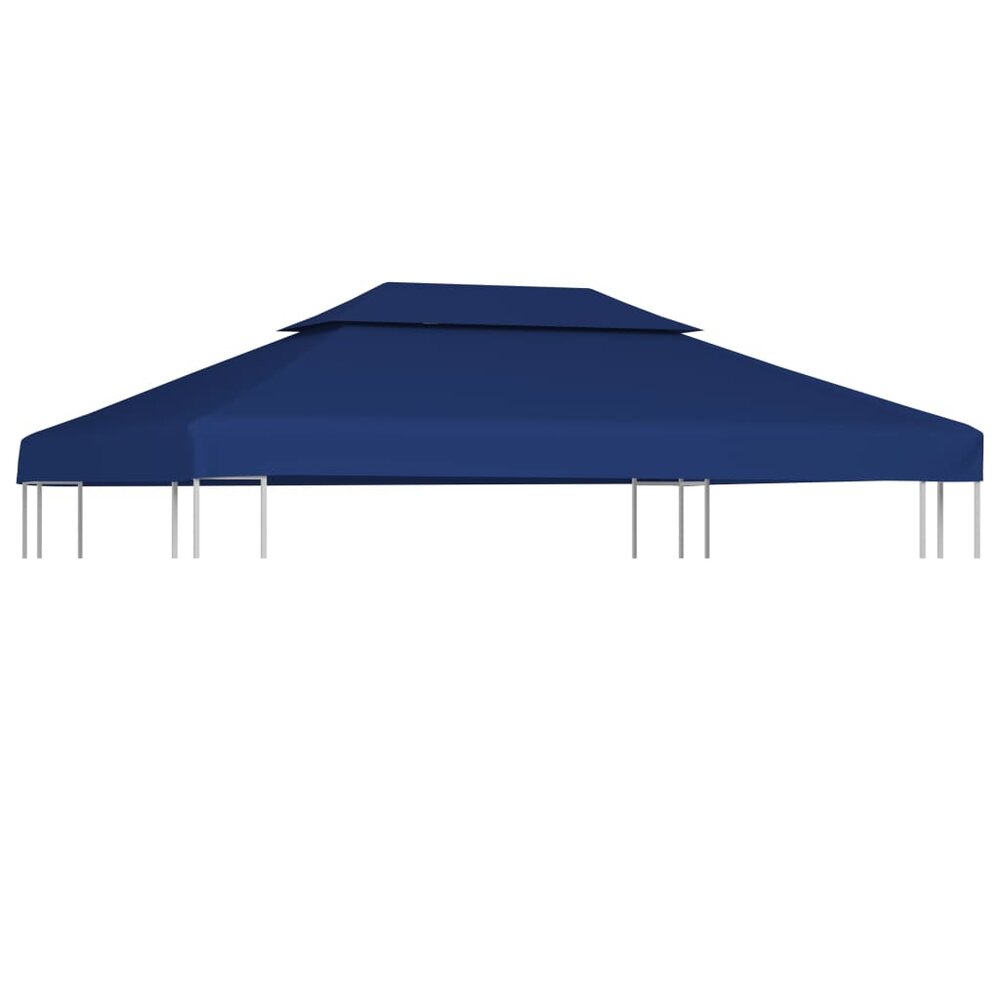 Prieeldak 2-laags 4x3m 310 g/m&sup2; blauw
