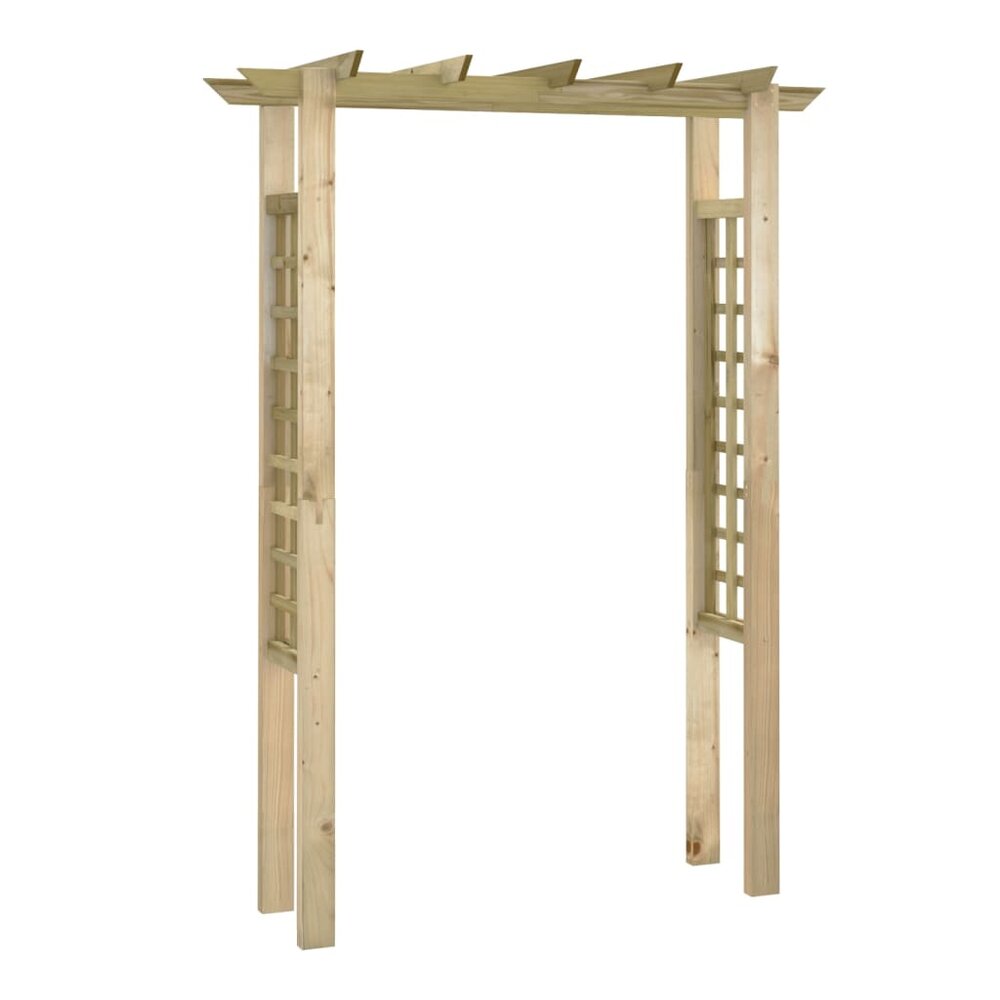 Rozenboog 150x60x204 cm ge&iuml;mpregneerd hout