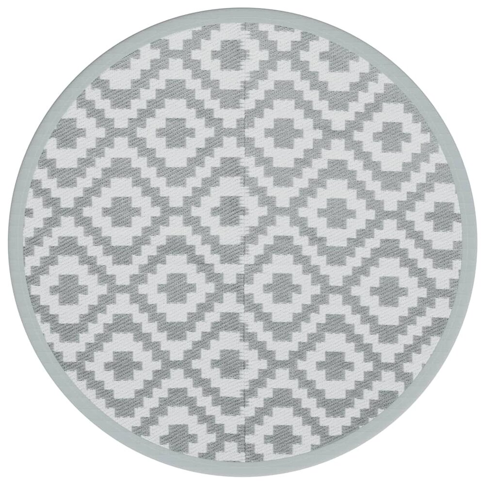 Buitenkleed &Oslash; 200 cm polypropeen grijs