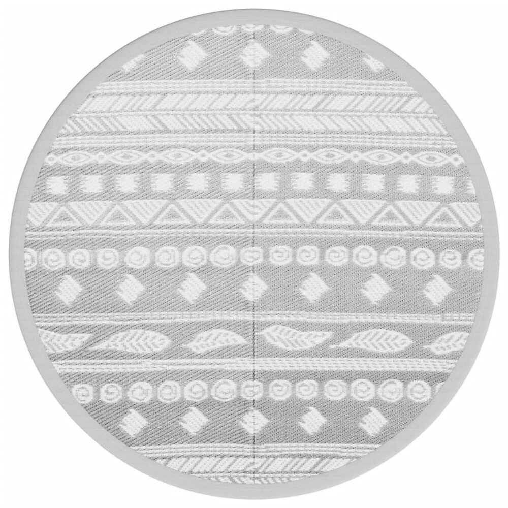 Buitenkleed &Oslash;120 cm polypropeen grijs