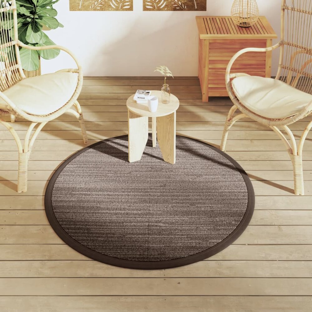 Buitenkleed &Oslash; 120 cm polypropeen bruin