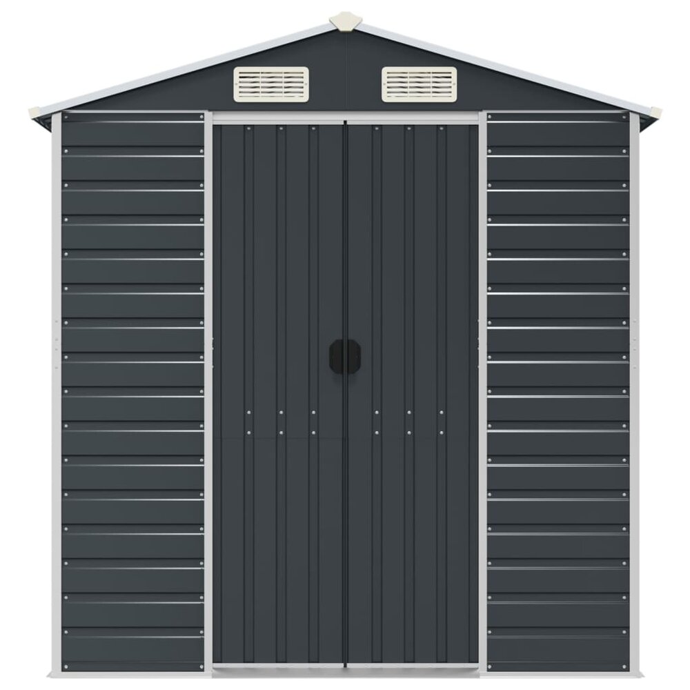 Tuinschuur 191x300x198 cm gegalvaniseerd staal antracietkleurig