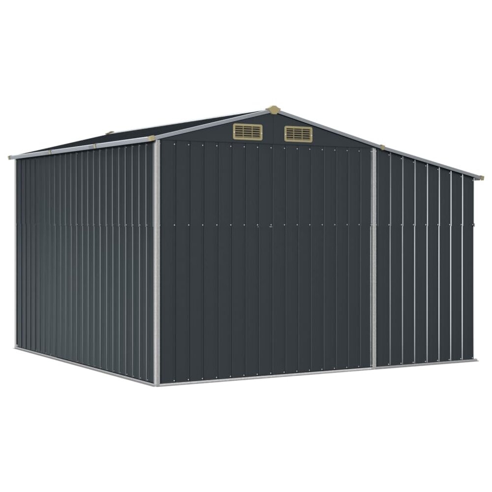 Tuinschuur 277x279x179 cm gegalvaniseerd staal antracietkleurig