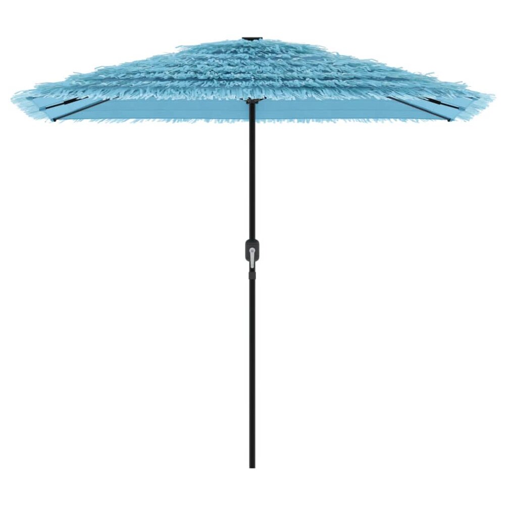 Parasol met stalen paal 248x248x248 cm blauw