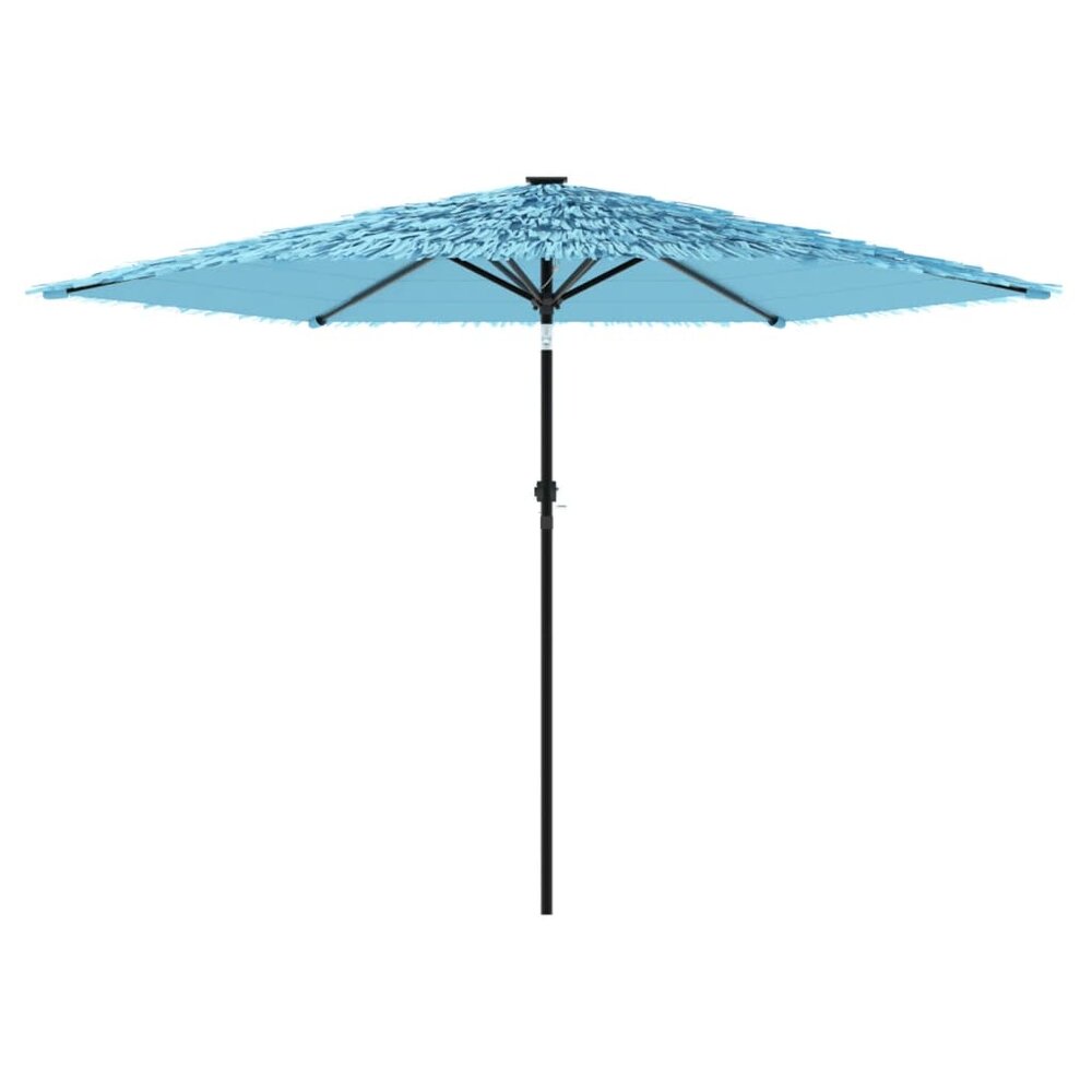 Parasol met stalen paal 288x288x225 cm blauw