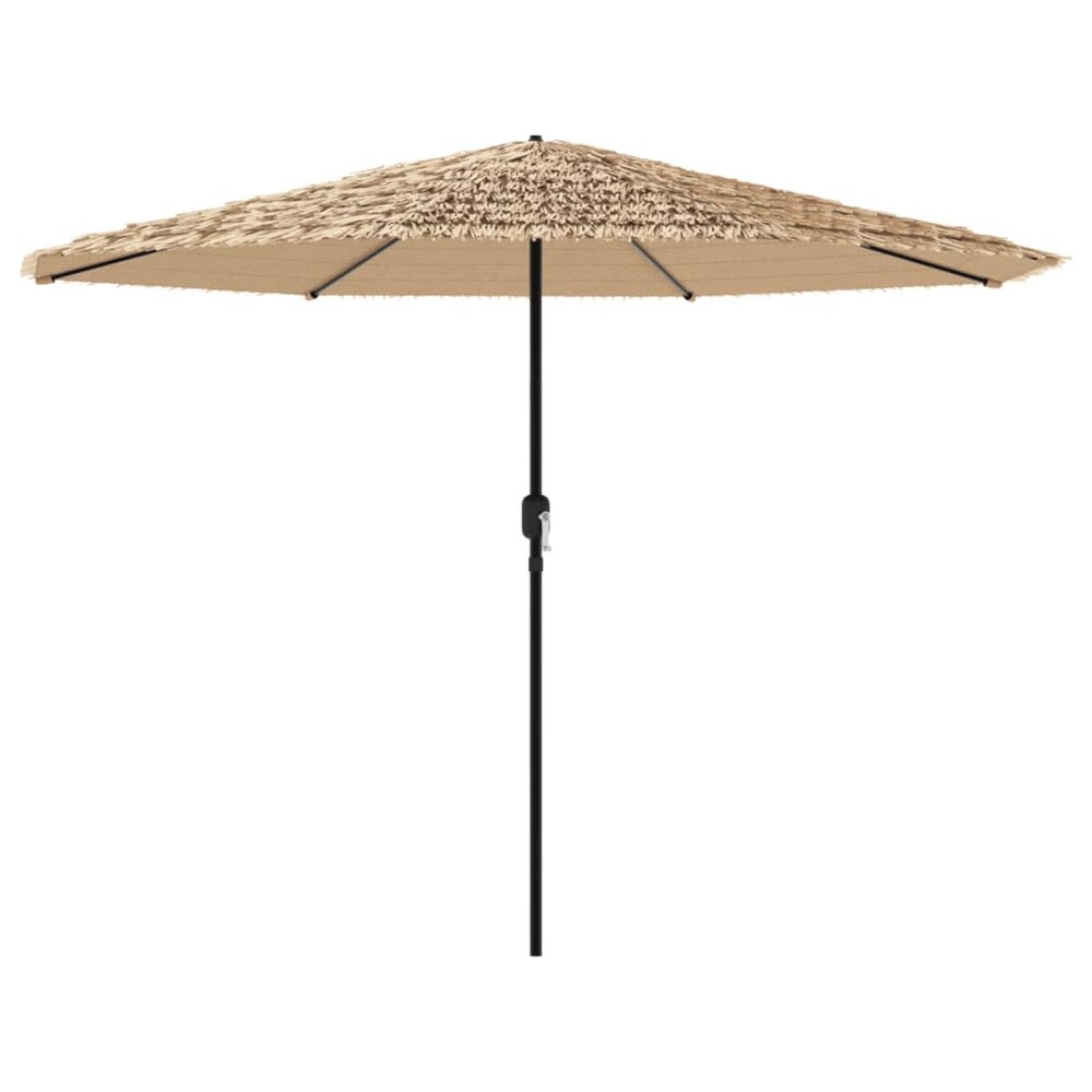 Parasol met stalen paal 324x324x247 cm bruin
