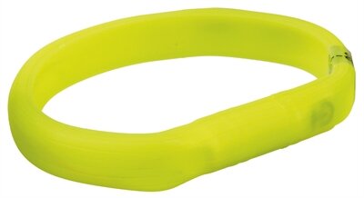 Trixie Lichtgevende Halsband Hond Flash Usb Silicone Groen 70X1,8 CM 2 ST