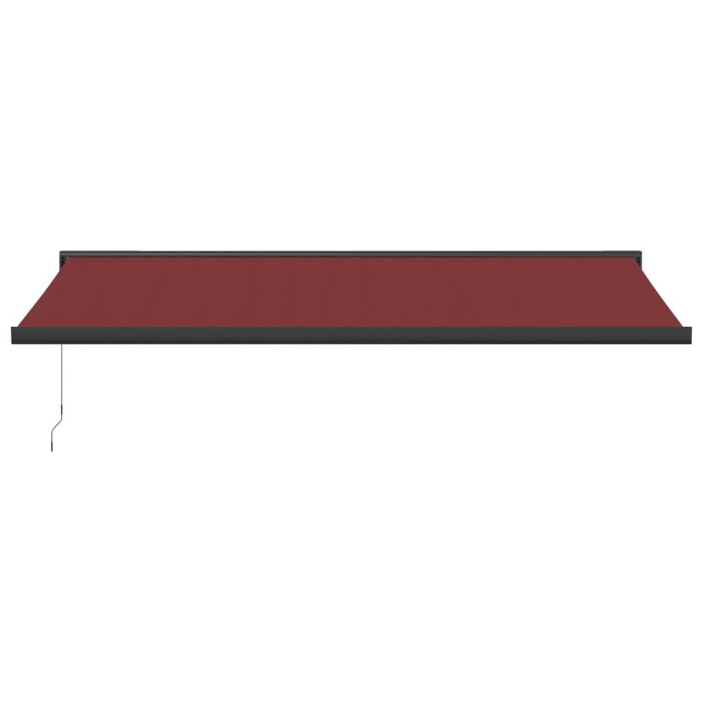Luifel handmatig uittrekbaar 500x300 cm bordeauxrood