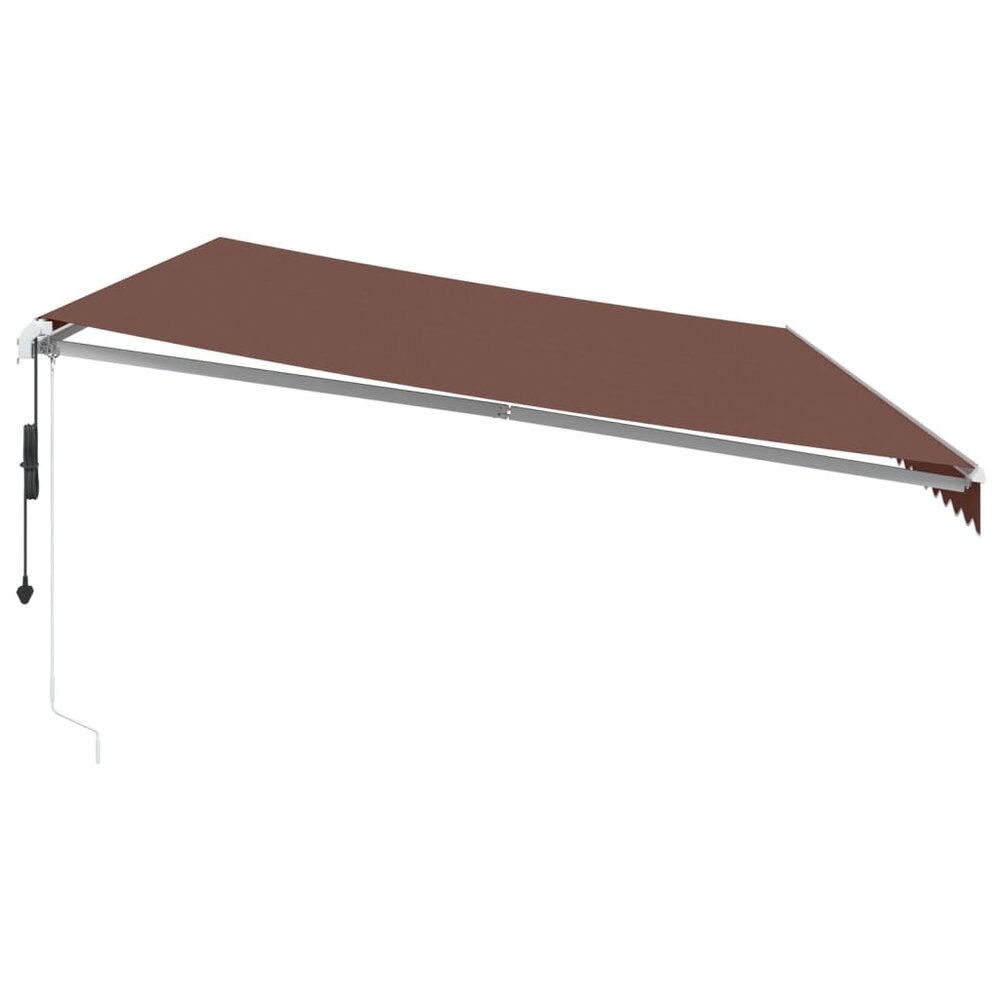 Luifel automatisch uittrekbaar 600x300 cm bruin