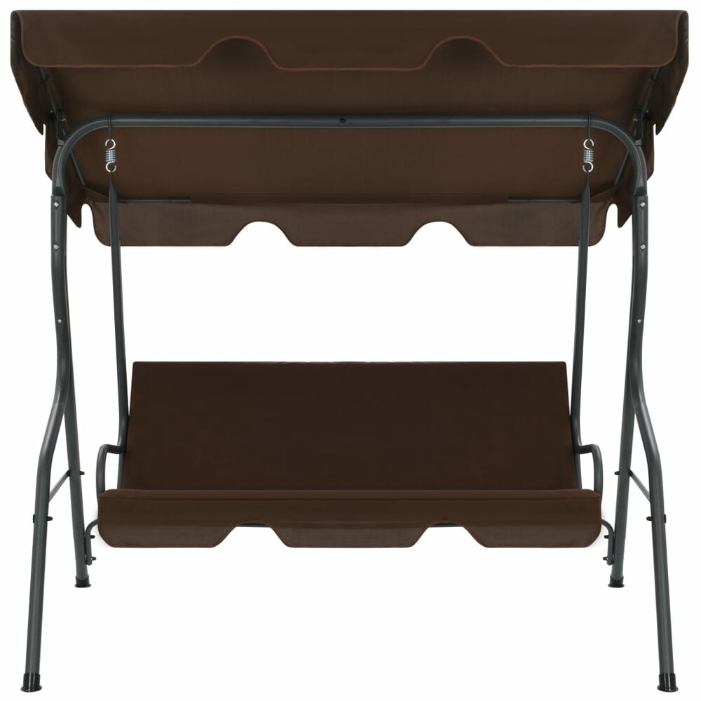 Schommelbank 170x110x153 cm koffiekleurig