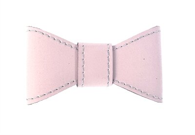 Sazzz Vlinderstrik Glamper Classic Leer Lichtroze L VOOR HALSBAND 3 CM